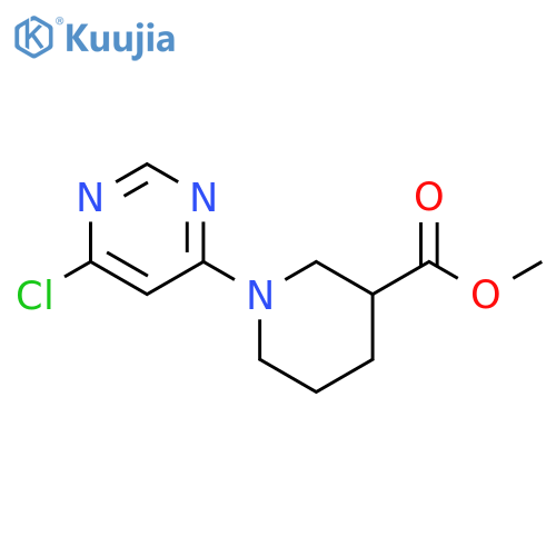 methyl 1-(6-chloropyrimidin-4-yl)piperidine-3-carboxylate structure