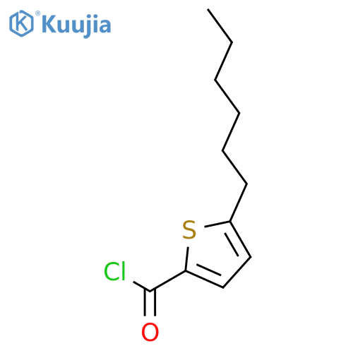 2-Thiophenecarbonyl chloride, 5-hexyl- structure