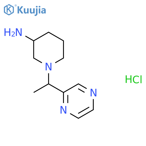 1-(1-Pyrazin-2-yl-ethyl)-piperidin-3-ylamine hydrochloride structure