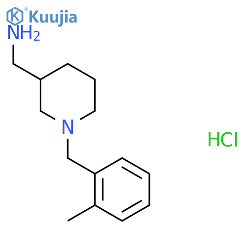 (1-(2-Methylbenzyl)piperidin-3-yl)methanamine hydrochloride structure