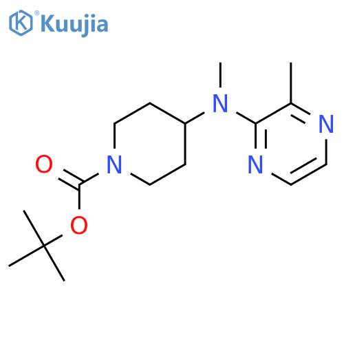 tert-butyl 4-[methyl-(3-methylpyrazin-2-yl)amino]piperidine-1-carboxylate structure