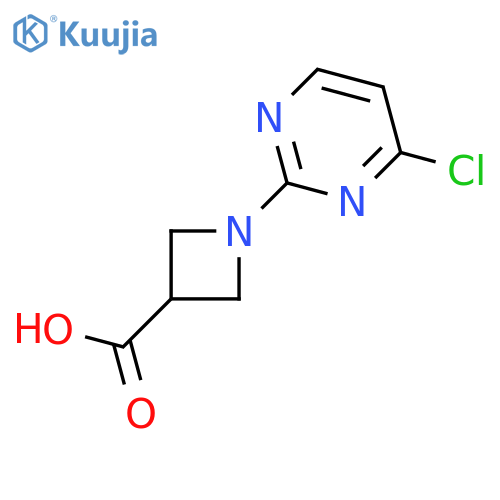 1-(4-Chloropyrimidin-2-yl)azetidine-3-carboxylic acid structure