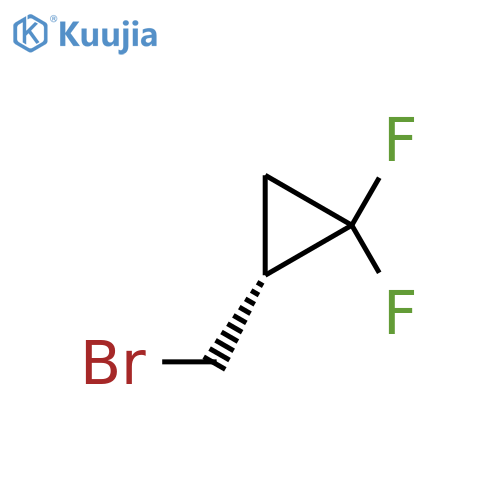 (2R)-2-(bromomethyl)-1,1-difluorocyclopropane structure