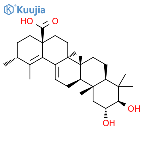 Ursa-12,18-dien-28-oicacid, 2,3-dihydroxy-, (2a,3b)- structure