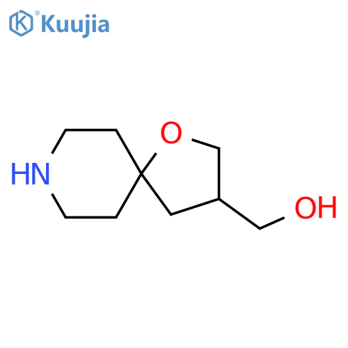 1-oxa-8-azaspiro[4.5]decan-3-ylmethanol structure