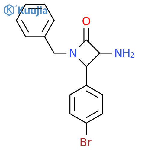 3-Amino-1-benzyl-4-(4-bromophenyl)azetidin-2-one structure