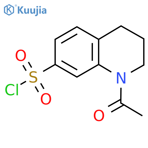 7-Quinolinesulfonyl chloride, 1-acetyl-1,2,3,4-tetrahydro- structure