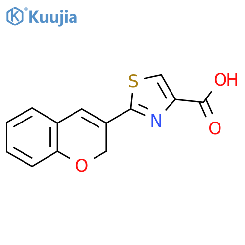 2-(2H-Chromen-3-yl)thiazole-4-carboxylic acid structure