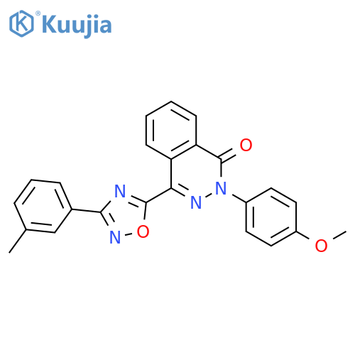 2-(4-methoxyphenyl)-4-[3-(3-methylphenyl)-1,2,4-oxadiazol-5-yl]-1,2-dihydrophthalazin-1-one structure