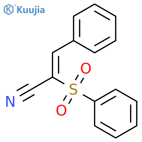 2-Propenenitrile, 3-phenyl-2-(phenylsulfonyl)-, (E)- structure