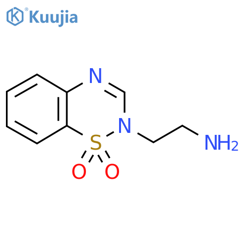 2-(2-Aminoethyl)-2H-benzo[e][1,2,4]thiadiazine 1,1-dioxide structure
