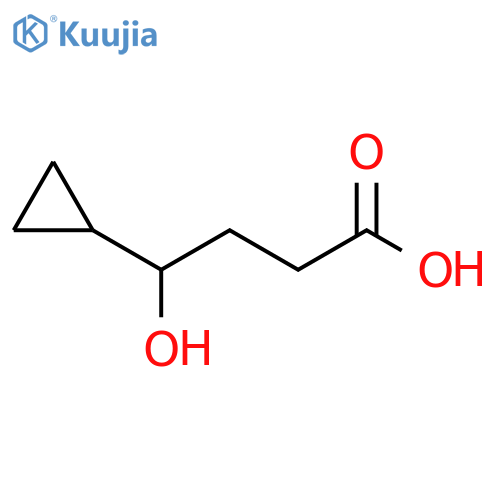 4-cyclopropyl-4-hydroxybutanoic acid structure