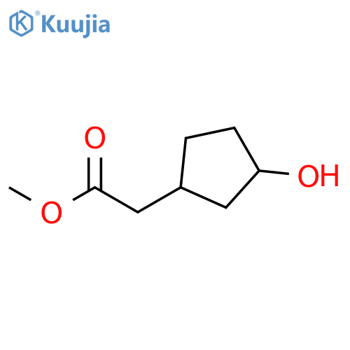 Methyl [(1s,3r)-3-hydroxycyclopentyl]acetate structure