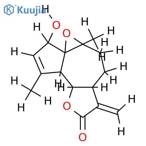 (1beta,2alpha,6alpha,10beta)- 1,10-Epoxy-2-hydroxy-3,11(13)-guaiadien-12,6-olide structure