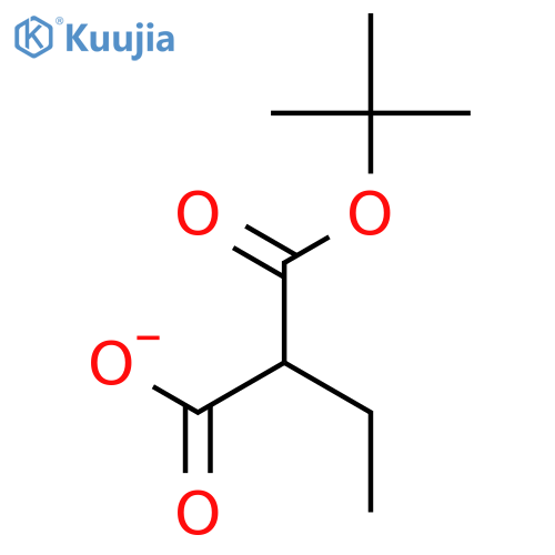 Propanedioic acid, ethyl-, mono(1,1-dimethylethyl) ester structure