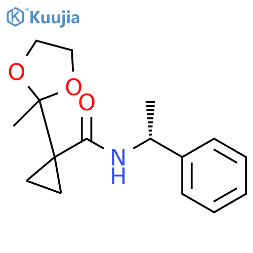 (R)-1-(2-Methyl-1,3-Dioxolan-2-Yl)-N-(1-Phenylethyl)Cyclopropanecarboxamide structure