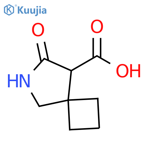 7-oxo-6-azaspiro[3.4]octane-8-carboxylic acid structure