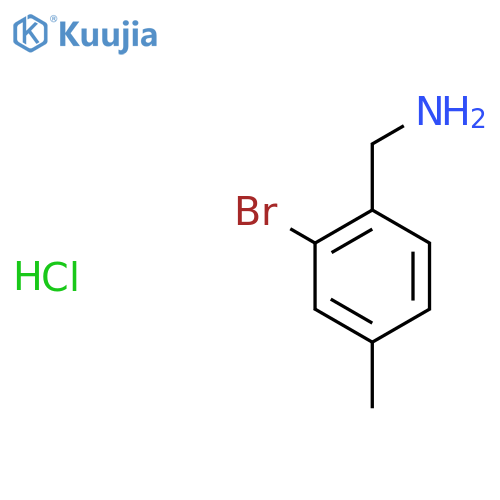 (2-Bromo-4-methylphenyl)methanamine hydrochloride structure