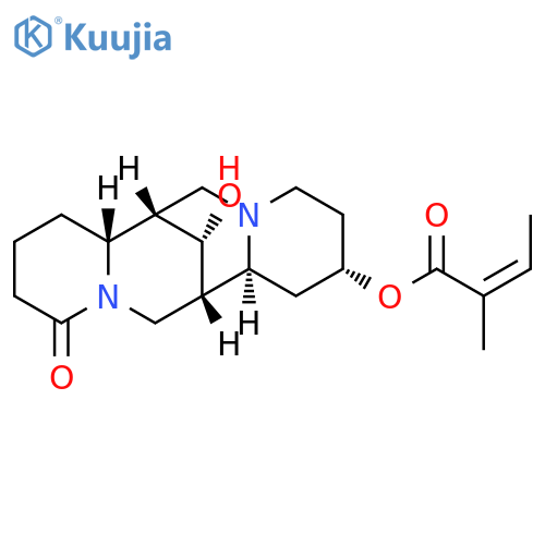 2-Butenoic acid,2-methyl-,(2S,7S,7aR,14S,14aS,15R)-dodecahydro-15-hydroxy-11-oxo-7,14-methano-2H,6H-dipyrido[1,2-a:1',2'-e][1,5]diazocin-2-ylester, (2Z)- structure