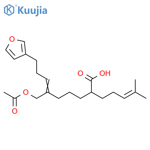 6-Nonenoic acid,6-[(acetyloxy)methyl]-9-(3-furanyl)-2-(4-methyl-3-pentenyl)- (9CI) structure