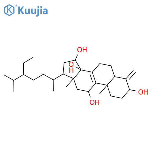 4-methylene-24(S)-ethylcholest-8(9)-en-3beta,11alpha,14alpha,15alpha-tetraol structure