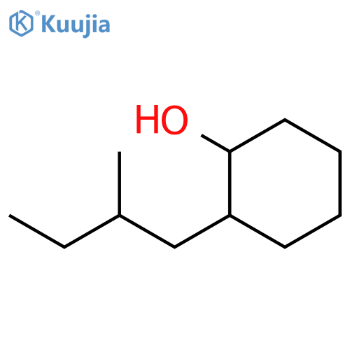 2-(2-methylbutyl)cyclohexan-1-ol structure