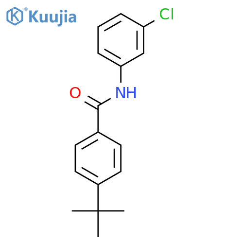 4-tert-butyl-N-(3-chlorophenyl)benzamide structure