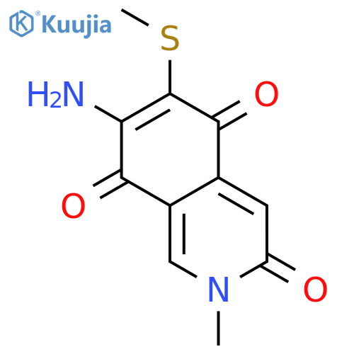 3,5,8(2H)-Isoquinolinetrione,7-amino-2-methyl-6-(methylthio)- structure