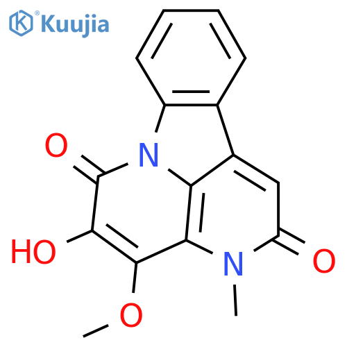 Canthin-2,6-dione; 4-Methoxy, 5-hydroxy, N3-Me structure