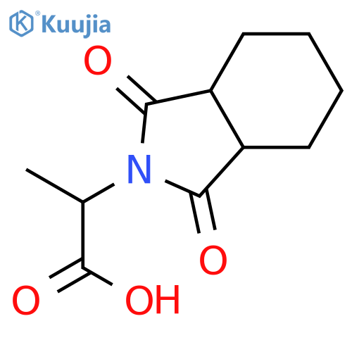 2-(1,3-dioxo-octahydro-1H-isoindol-2-yl)propanoic acid structure