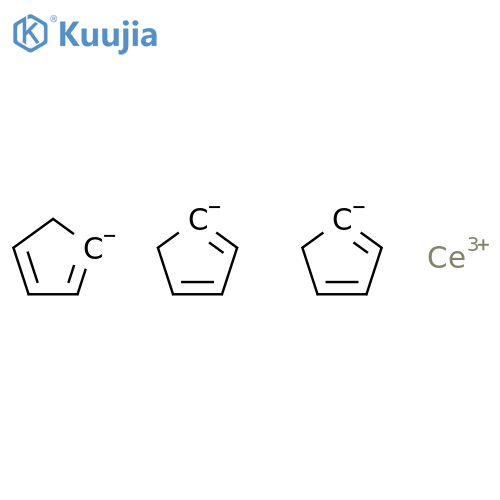Cerium, tris(h5-2,4-cyclopentadien-1-yl)- structure