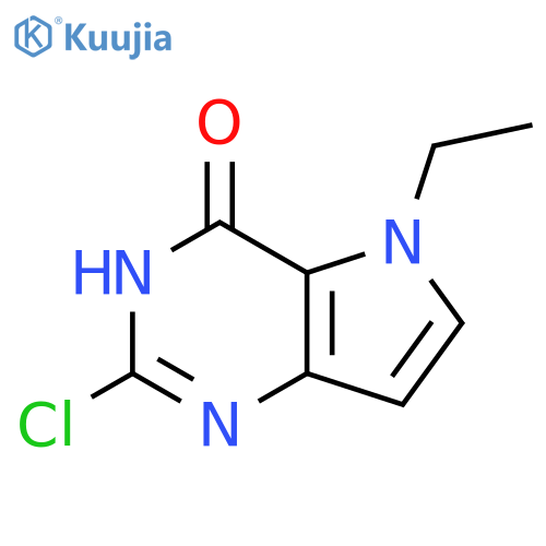 2-Chloro-5-ethyl-3H-pyrrolo[3,2-d]pyrimidin-4(5H)-one structure