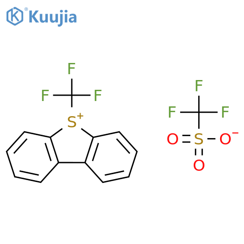 trifluoromethanesulfonate;5-(trifluoromethyl)dibenzothiophen-5-ium structure