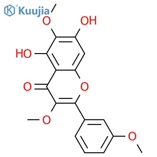 3,3',5,6,7-Pentahydroxyflavone; 3,3',6-Tri-Me ether structure