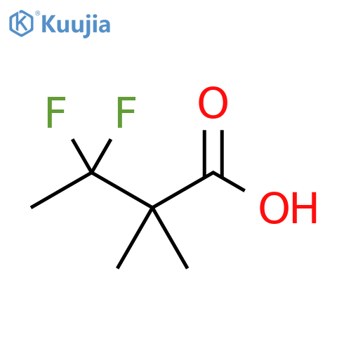 3,3-difluoro-2,2-dimethylbutanoic acid structure