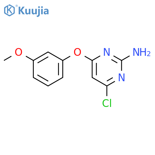 2-Pyrimidinamine, 4-chloro-6-(3-methoxyphenoxy)- structure