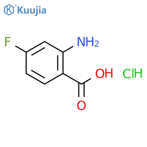 2-Amino-4-fluorobenzoic acid hydrochloride structure