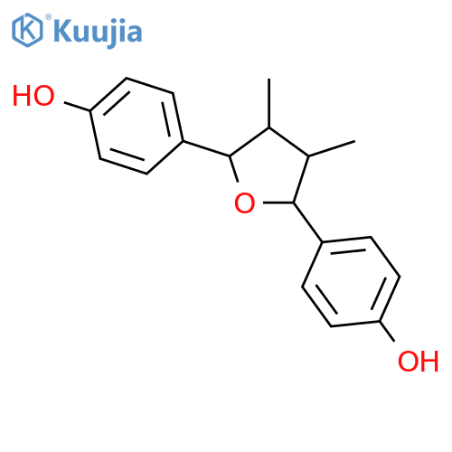 Phenol,4,4'-[(2R,3R,4S,5R)-tetrahydro-3,4-dimethyl-2,5-furandiyl]bis- (9CI) structure