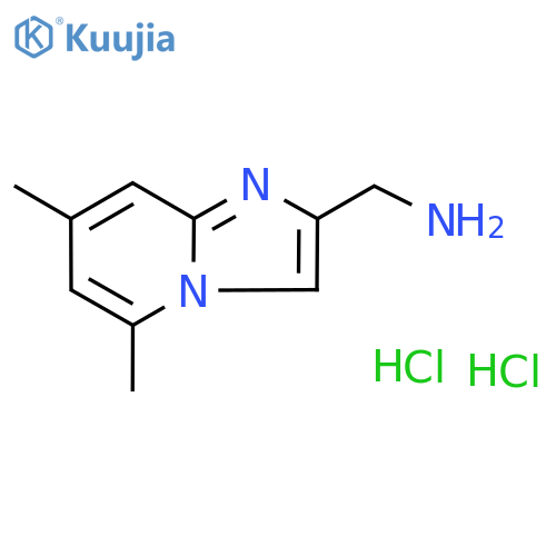 (5,7-Dimethylimidazo[1,2-a]pyridin-2-yl)methanamine dihydrochloride structure