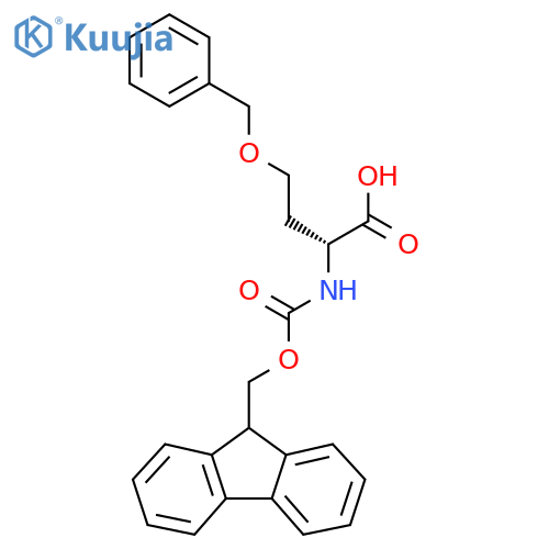 N-(((9H-Fluoren-9-yl)methoxy)carbonyl)-O-benzyl-D-homoserine structure