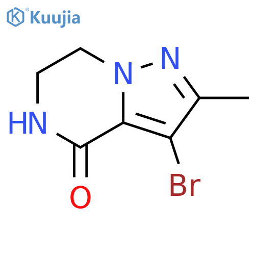 3-bromo-6,7-dihydro-2-methylpyrazolo[1,5-a]pyrazin-4(5H)-one structure