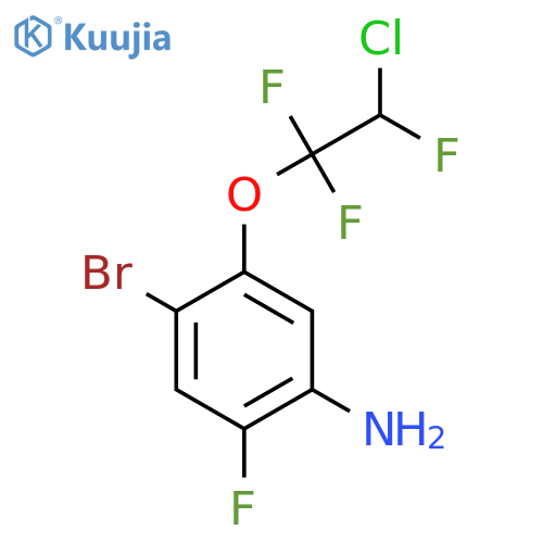 4-Bromo-5-(2-chloro-1,1,2-trifluoroethoxy)-2-fluoroaniline structure