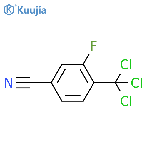 3-Fluoro-4-(trichloromethyl)benzonitrile structure