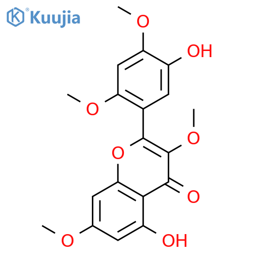 4H-1-Benzopyran-4-one,5-hydroxy-2-(5-hydroxy-2,4-dimethoxyphenyl)-3,7-dimethoxy- structure