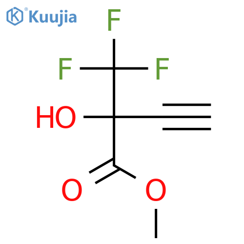 methyl 2-hydroxy-2-(trifluoromethyl)but-3-ynoate structure