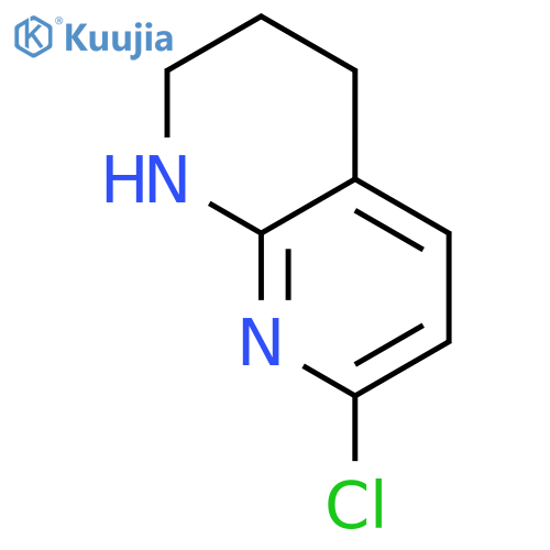 7-Chloro-1,2,3,4-tetrahydro-1,8-naphthyridine structure