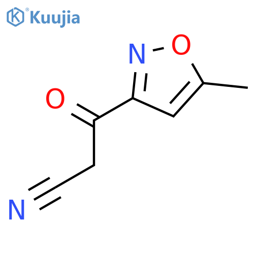 3-(5-Methylisoxazol-3-yl)-3-oxopropanenitrile structure