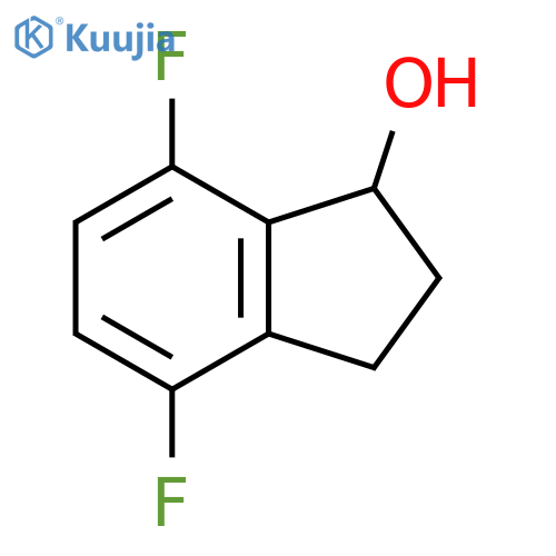 4,7-difluoro-2,3-dihydro-1H-inden-1-ol structure