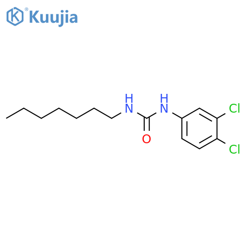 Urea,N-(3,4-dichlorophenyl)-N'-heptyl- structure