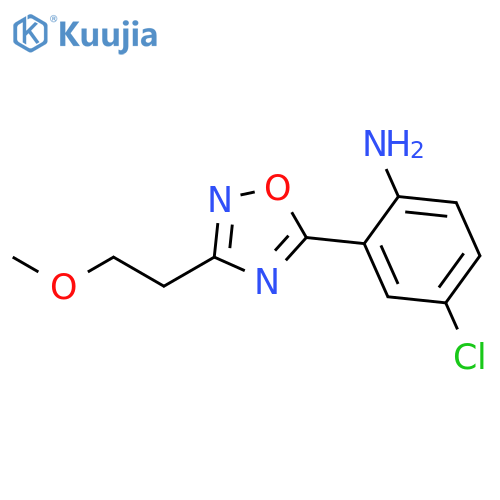 4-chloro-2-3-(2-methoxyethyl)-1,2,4-oxadiazol-5-ylaniline structure